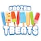 Signmission Frozen Treats Decal Concession Stand Food Truck Sticker, 8" x 4.5", D-DC-8 Frozen Treats19 D-DC-8 Frozen Treats19 - alternate 1